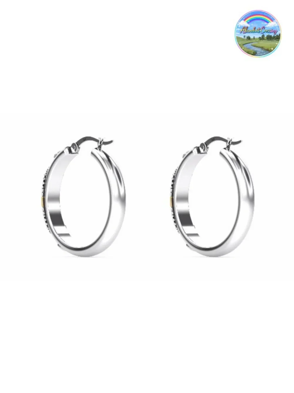 925 Sterling Silver Hoop Earrings for Women Bali Style Vintage Click Top